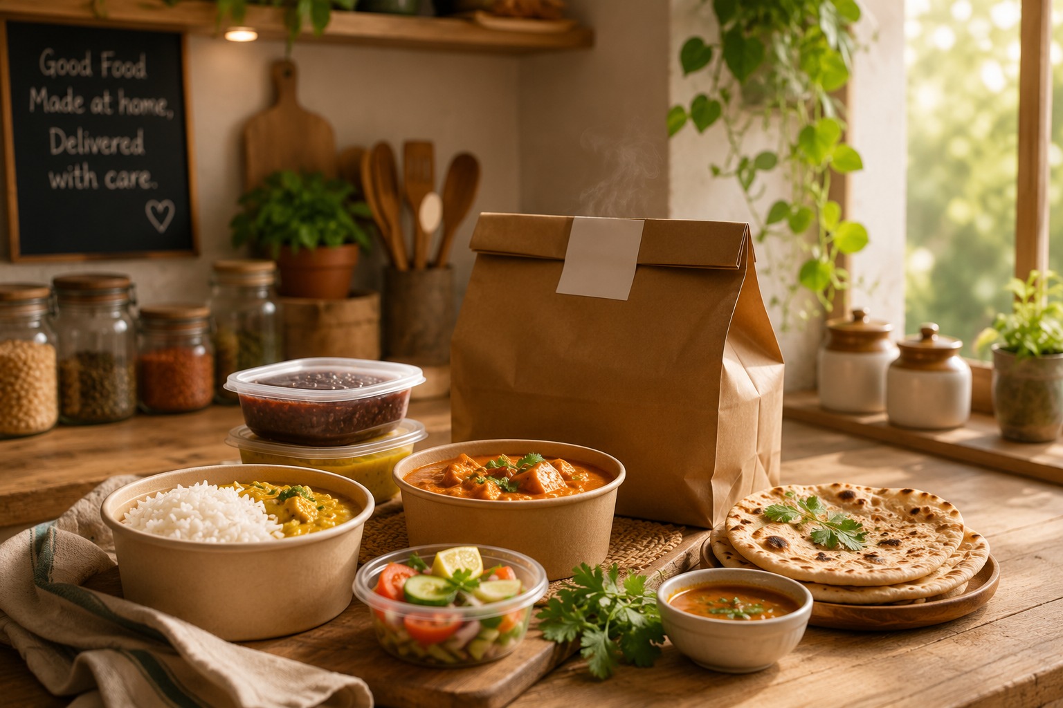 Delicious homemade food spread