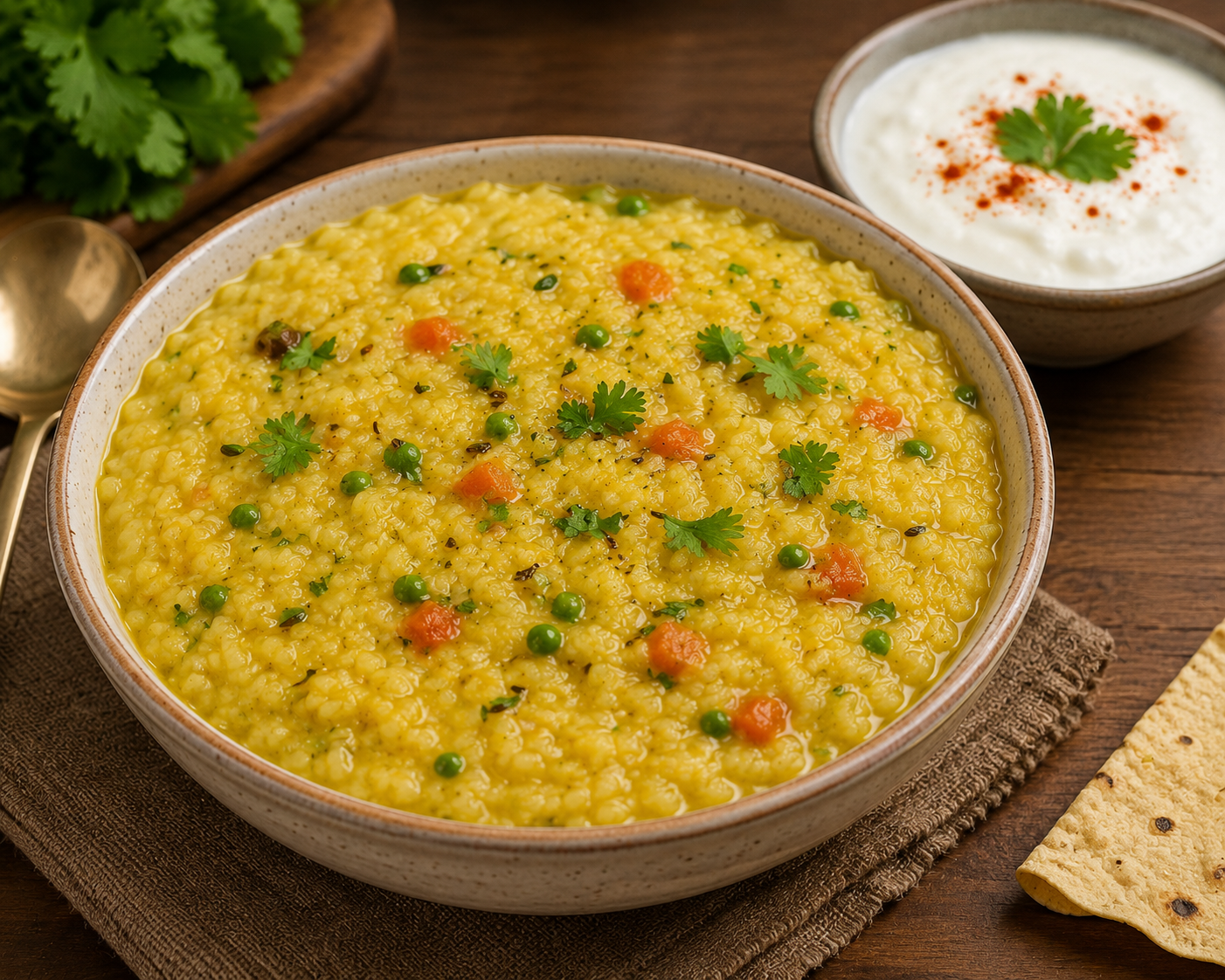 Khichdi with Curd